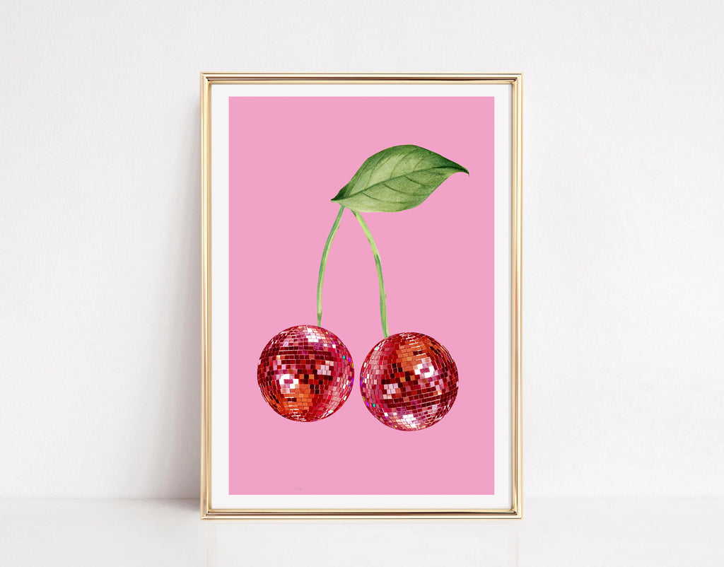 FINE ART PRINT - Choose Size - Cherry Disco Print! - Alligator Eyes Mardi Gras Sunglasses Gifts and Accessories 