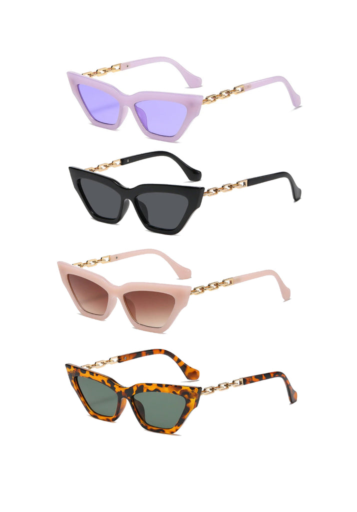 Cat Chain  Sunglasses - Alligator Eyes Mardi Gras Sunglasses Gifts and Accessories 