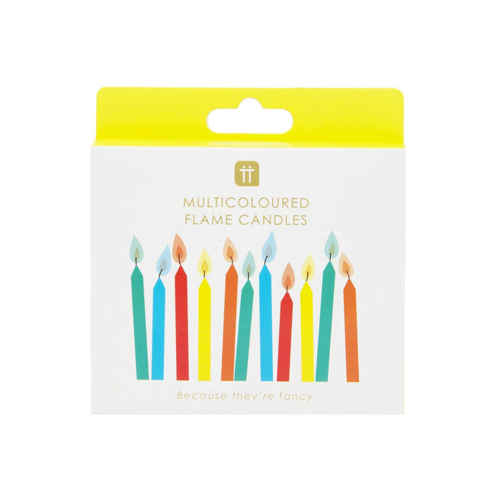 Colored Flame Birthday Candles - 12 Pack - Alligator Eyes Mardi Gras Sunglasses Gifts and Accessories 