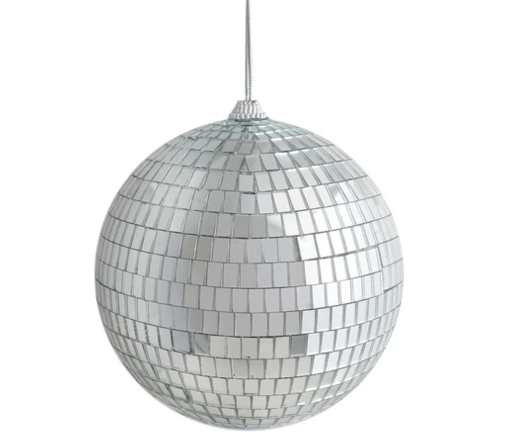 6 inch Disco Ball SILVER - Alligator Eyes Mardi Gras Sunglasses Gifts and Accessories 