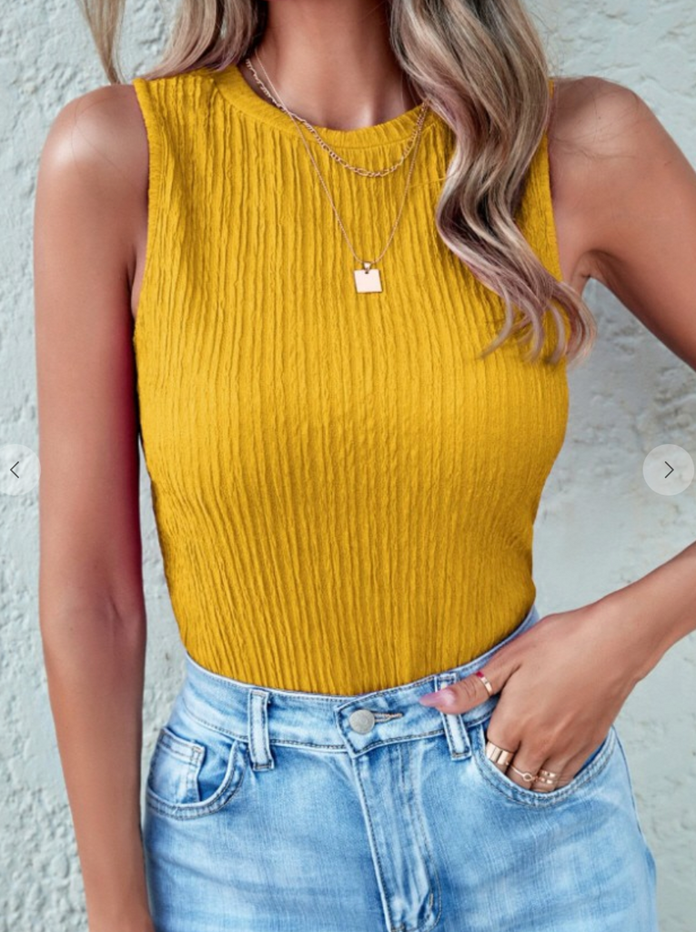 Happy Days Yellow round neck top - Kitty Closet - Alligator Eyes Mardi Gras Sunglasses Gifts and Accessories 