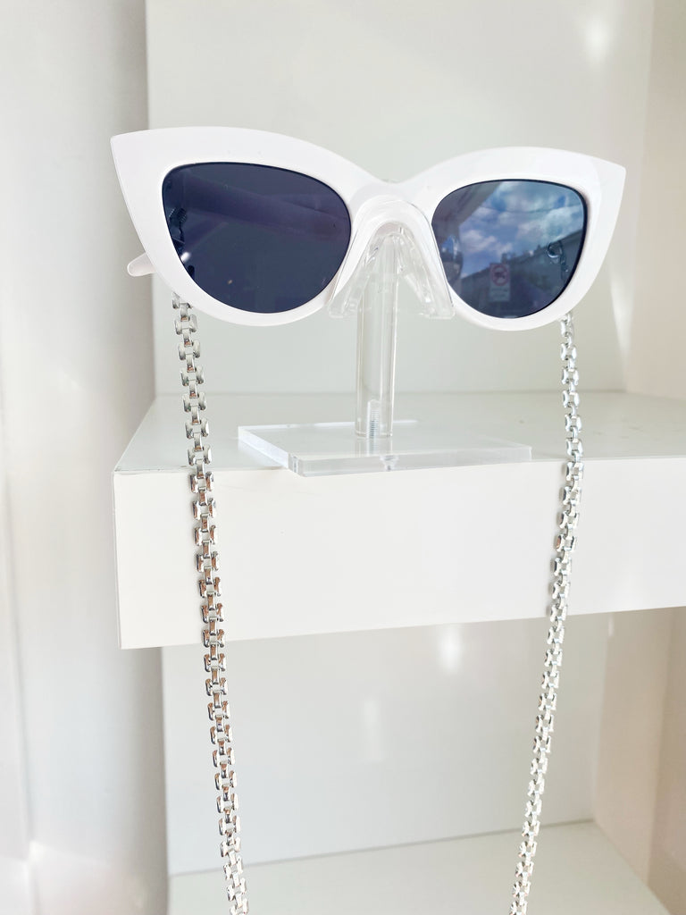 Gator Chain - Decadent Silver  Sunglasses Chain - Alligator Eyes Mardi Gras Sunglasses Gifts and Accessories 